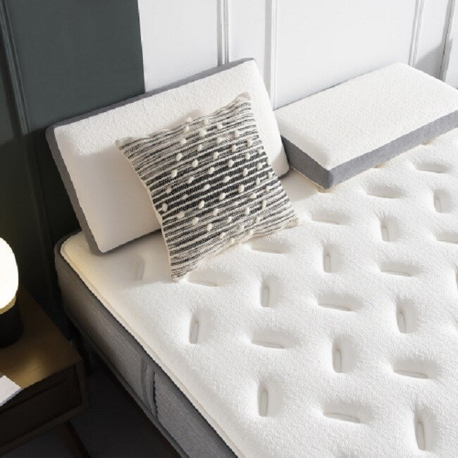 Queen Mattress,10 Inch Hybrid Tight top Mattress, Memory Foam Pocket Spring Mattress Sleep Supportive & Pressure Relief