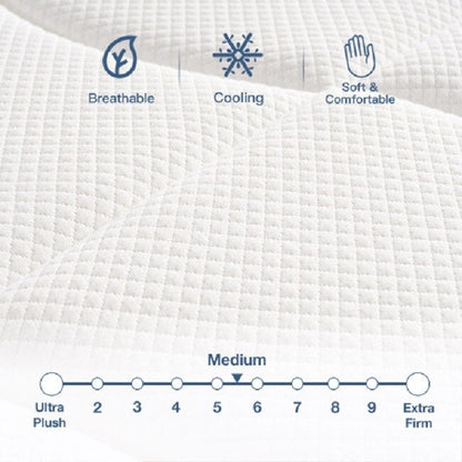 Queen Mattress,12 Inch Euro Top Hybrid Mattress, Gel Memory Foam with Pocket Spring Mattress in a Box for Cool Sleep