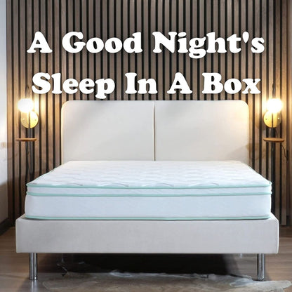 Queen Size- 10-inch Cool Gel Memory Foam Innerspring Hybrid Mattress, Heavy-duty Tempered Steel Coils, Breathability