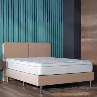 Queen Size- 10-inch Cool Gel Memory Foam Innerspring Hybrid Mattress, Heavy-duty Tempered Steel Coils, Breathability
