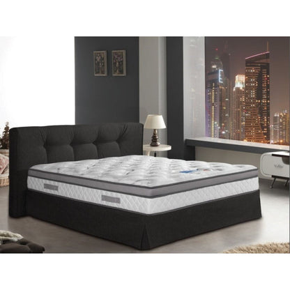 Queen Size- 10 Majestic Medium Pillow-Top Cool Gel Memory Edge Support Pocket Spring Hybrid Mattress