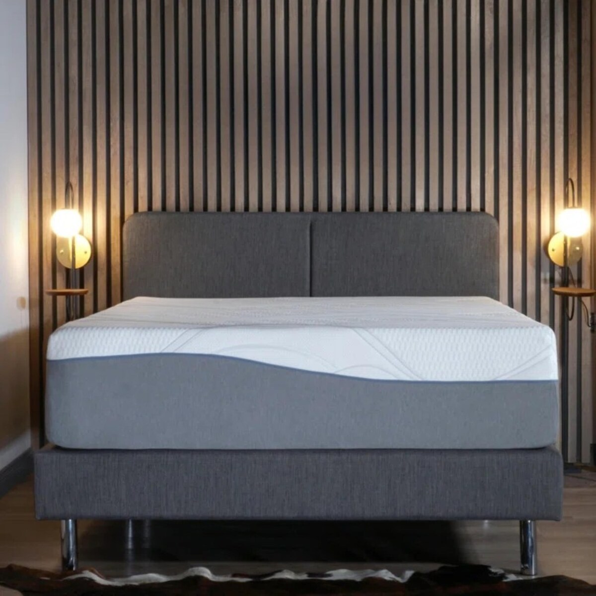 Queen Size- 14 Medium Cooling Gel Memory Edge Support Pocket Spring Removable Cover Hybrid Mattress