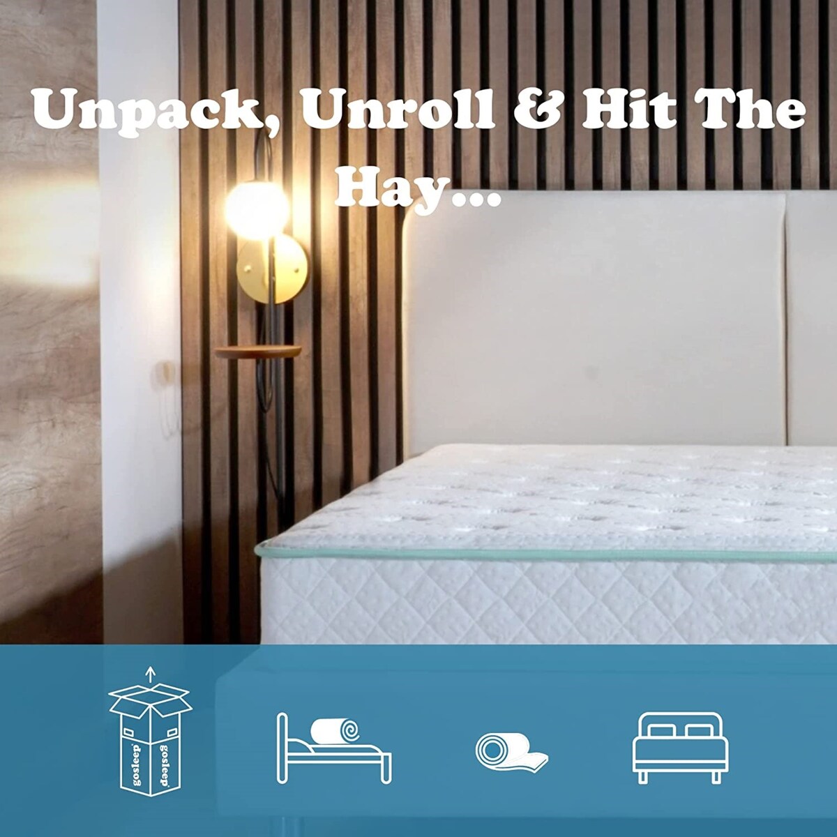 Queen Size- 9-inch Excellence - Medium Tight-Top Hybrid Aloe Vera Foam Encased Pocket Coil Mattress