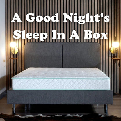 Queen Size- 9-inch Excellence - Medium Tight-top Hybrid Aloe Vera Foam Encased Pocket Coil Mattress