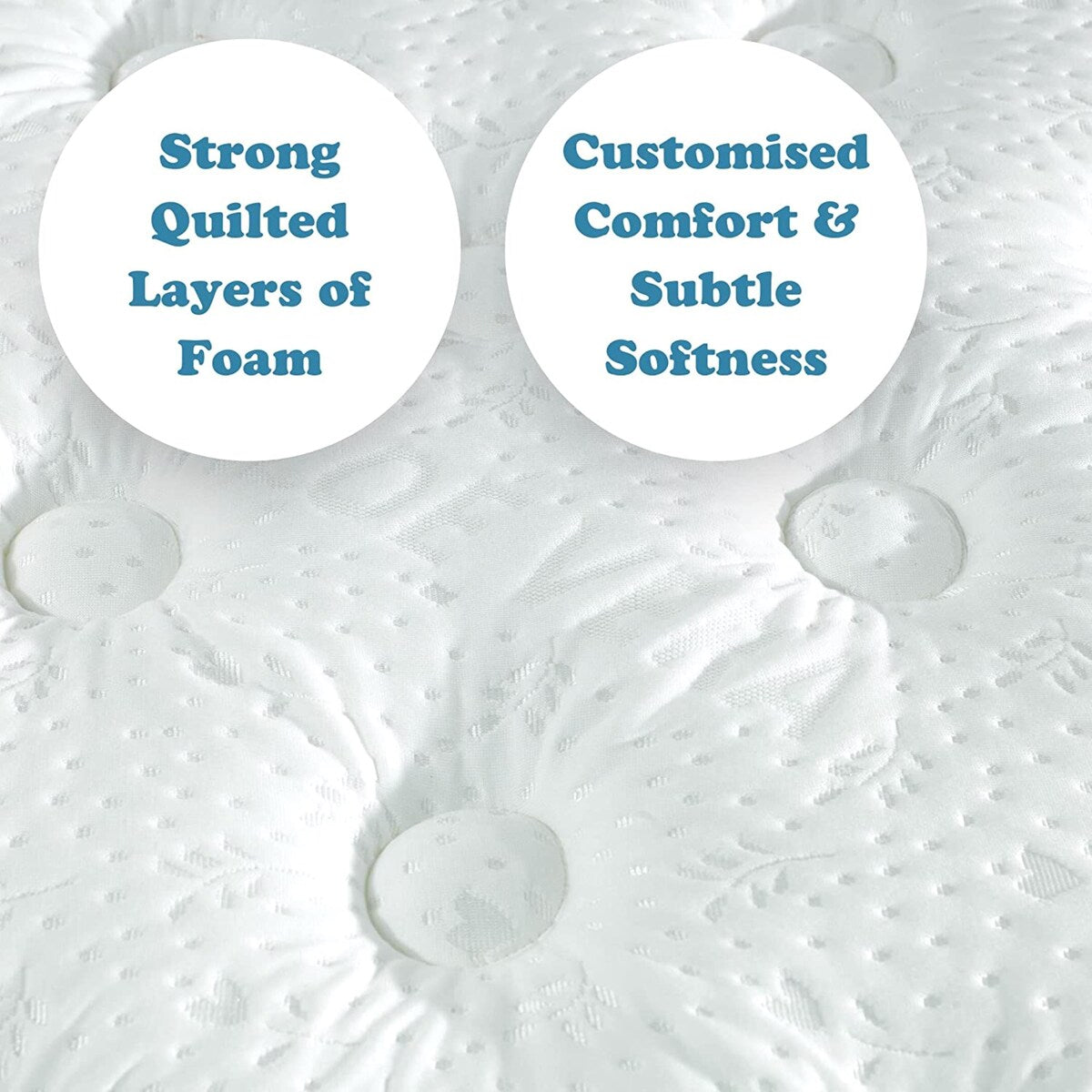 Queen Size- 9-inch Excellence - Medium Tight-top Hybrid Aloe Vera Foam Encased Pocket Coil Mattress