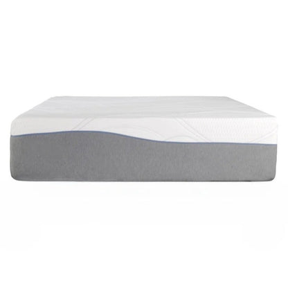 Queen Size- Kruger 14 Medium Cooling Gel Memory Edge Support Pocket Spring Removable Cover Hybrid Mattress