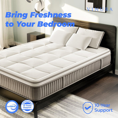 Queen Size Mattress with Cooling Gel - Memory Foam 12 Inch