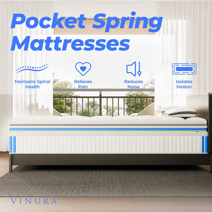 Queen Size Mattress with Cooling Gel - Memory Foam 12 Inch