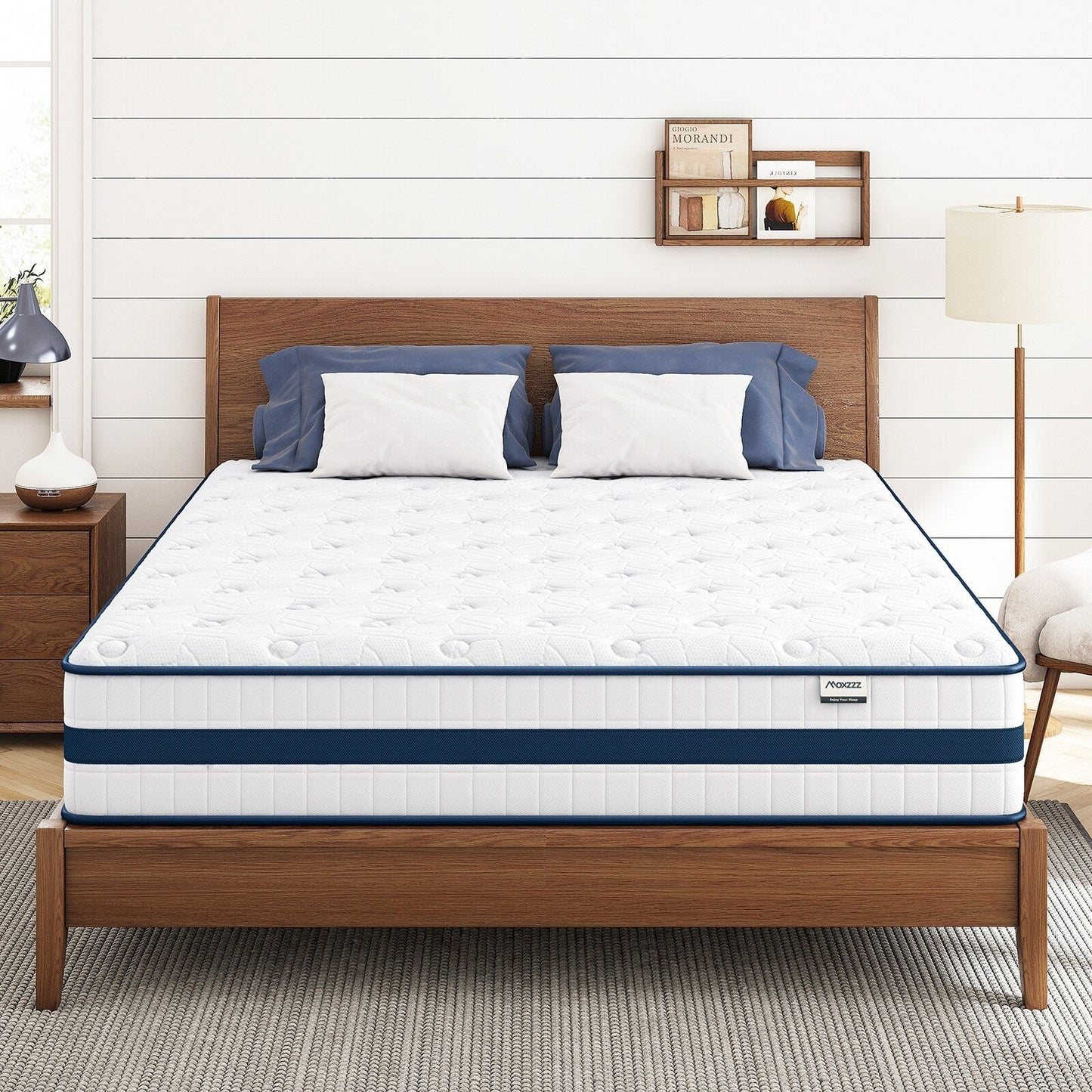 Queen Size Mattress, 10 Inch Queen Hybrid Mattresses in A Box Pressure Relief & Supportive,Cooling Memory Foam & Pocket Coils