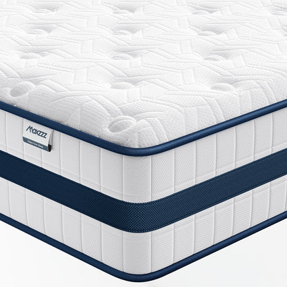 Queen Size Mattress, 10 Inch Queen Hybrid Mattresses in A Box Pressure Relief & Supportive,Cooling Memory Foam & Pocket Coils
