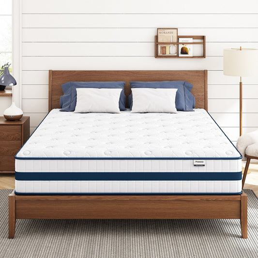 Queen Size Mattress, 12 Inch Queen Hybrid Mattresses in A Box Pressure Relief & Supportive