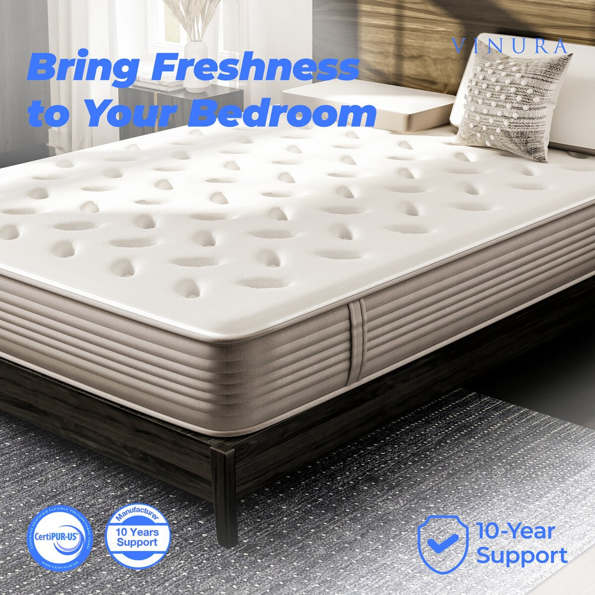 Queen Size Mattresses 10 Inch - Queen Size Memory Foam Mattress