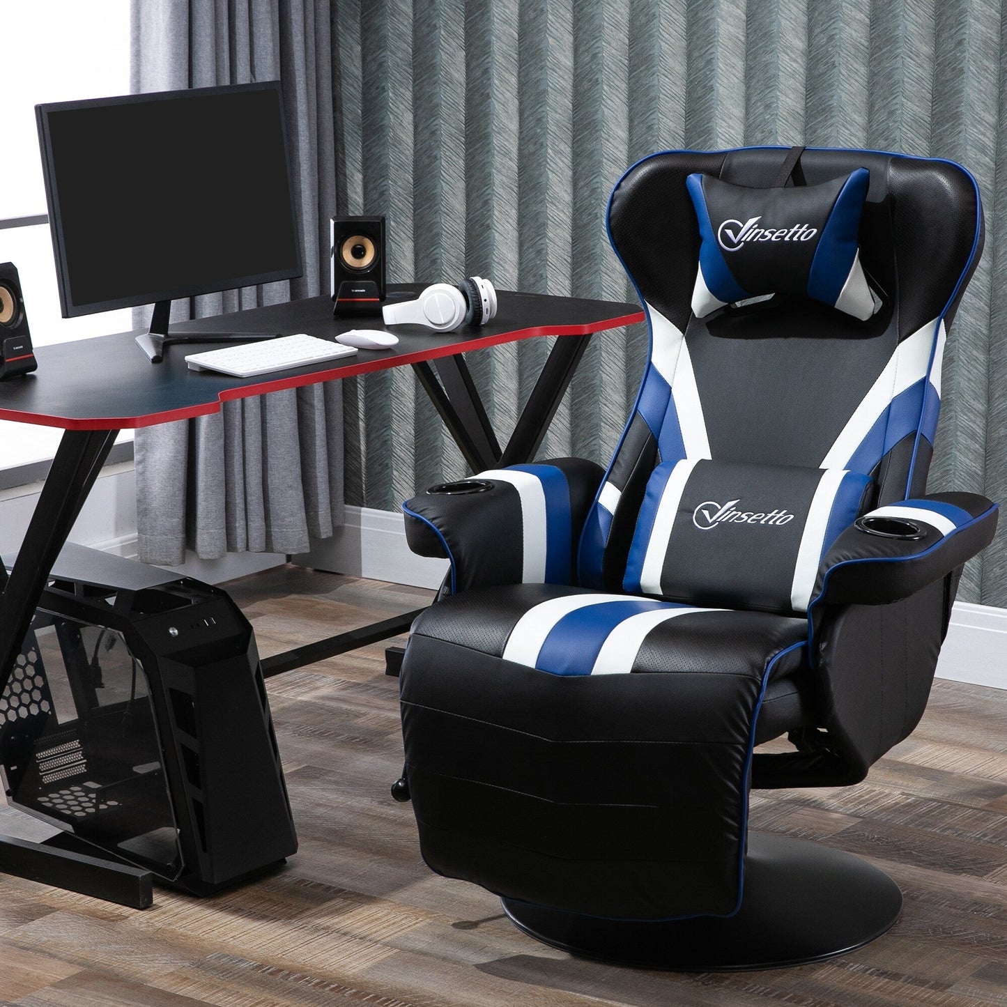 Racing Style Computer Recliner with Lumbar Support