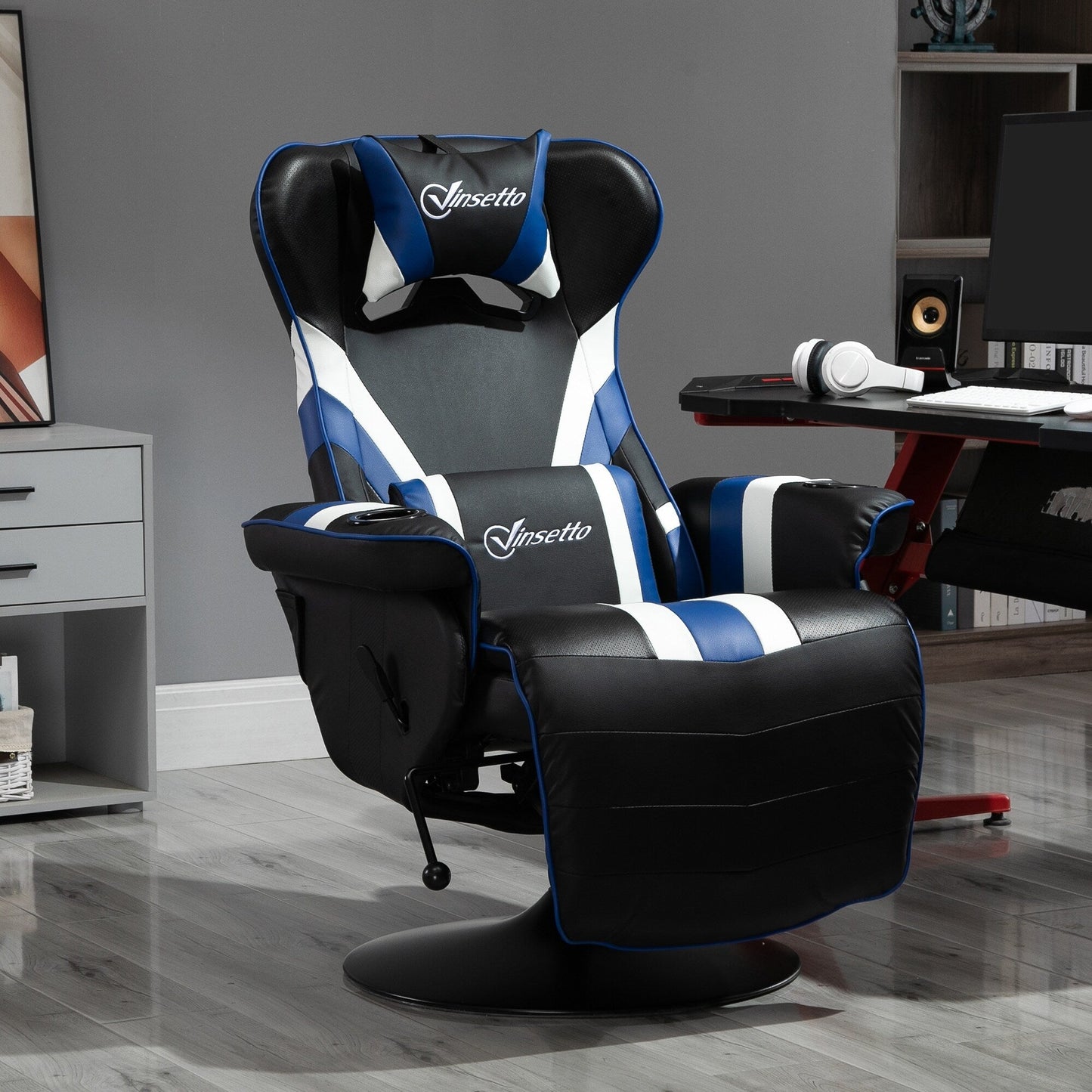 Racing Style Computer Recliner with Lumbar Support