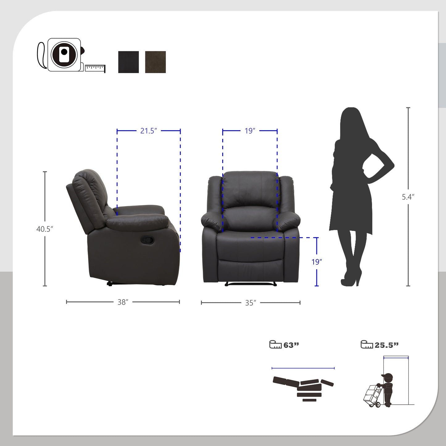 Raleigh Manual Reclining Chair