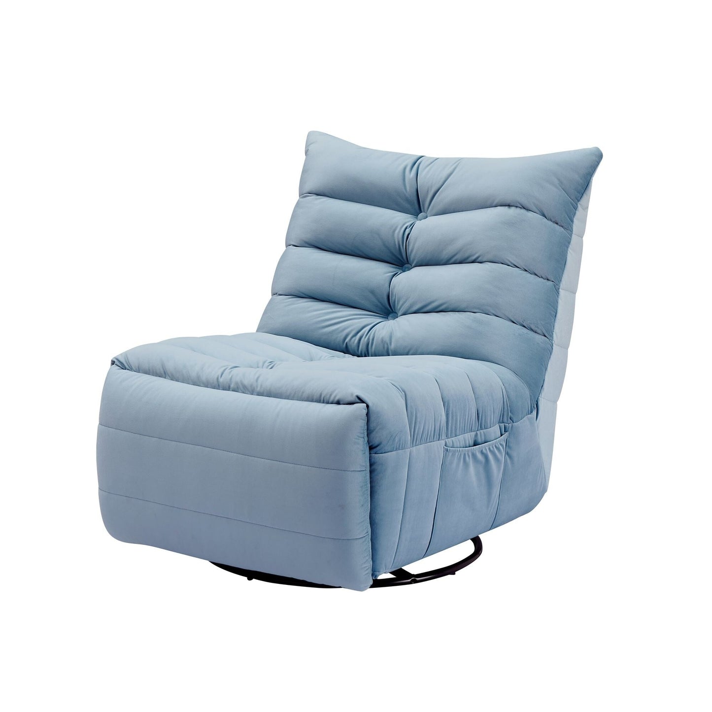 Reading Recliner Chair with Manual Handle - Elegant Lightweight Design for Home Office