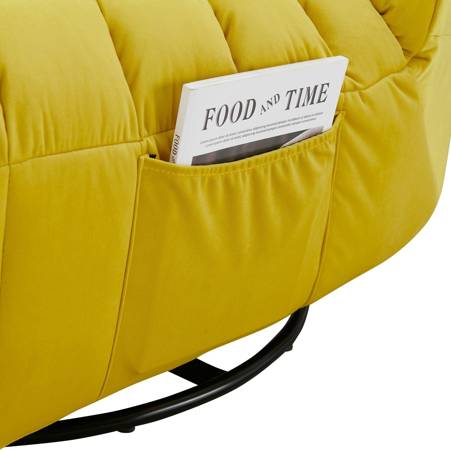 Reading Recliner Chair with Manual Handle - Elegant Lightweight Design for Home Office
