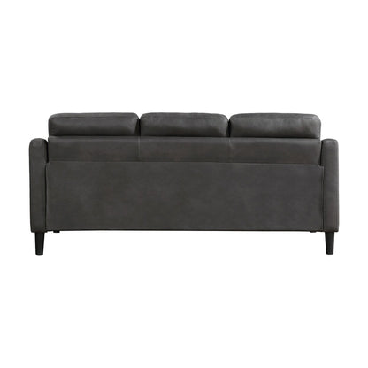 Reagan Polished Microfiber Living Room Sofa