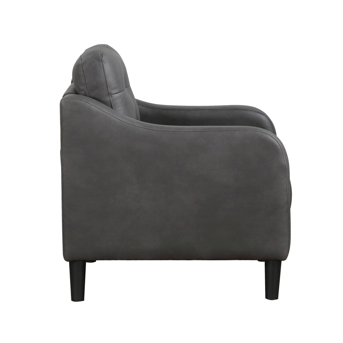 Reagan Polished Microfiber Living Room Sofa