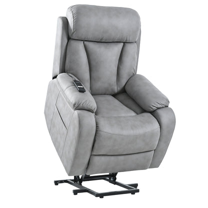Recliner Chair Wide Seat with Overstuffed Pillows, Remote Control and Side Pocket