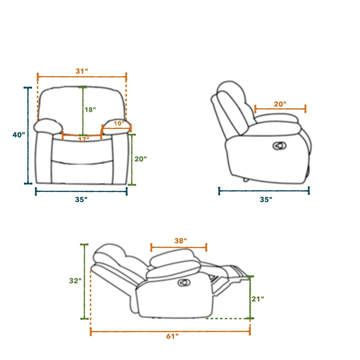 Recliner Chair for Living Room