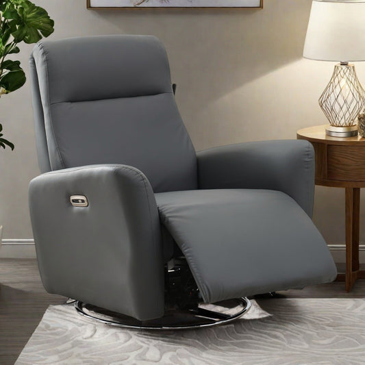Recliner Chair with 270° Swivel, Rocking Function, and Quick Assembly