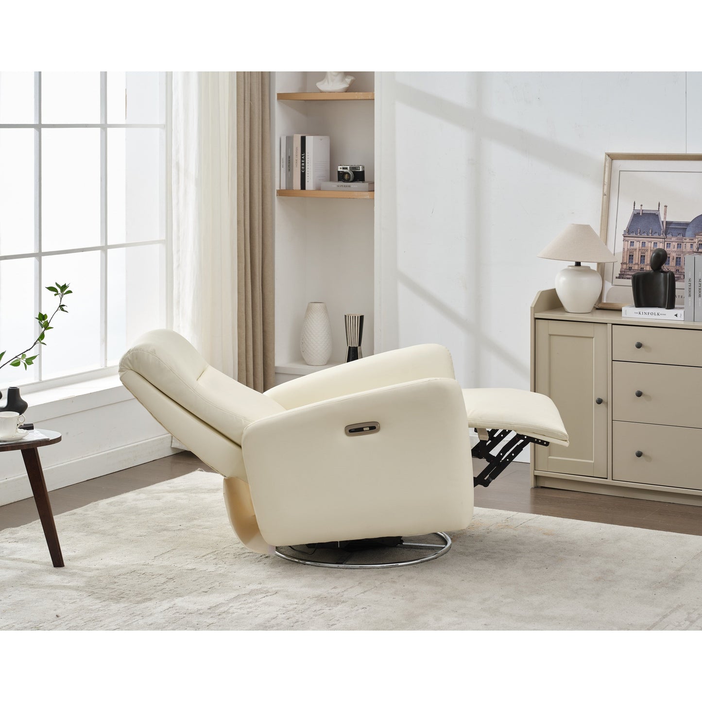 Recliner Chair with 270° Swivel, Rocking Function, and Quick Assembly