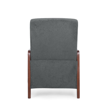 Recliner Chair with Birch Wood Frame, Pushback Mechanism & Tufted Channel Stitching
