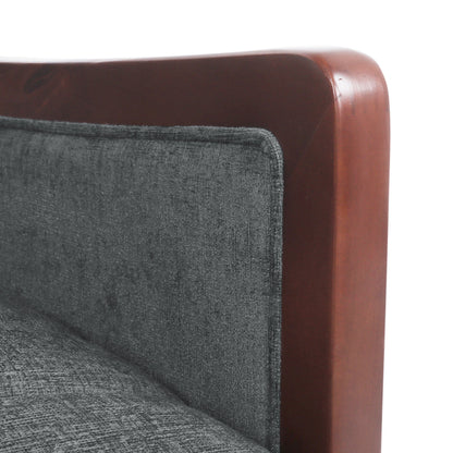 Recliner Chair with Birch Wood Frame, Pushback Mechanism & Tufted Channel Stitching