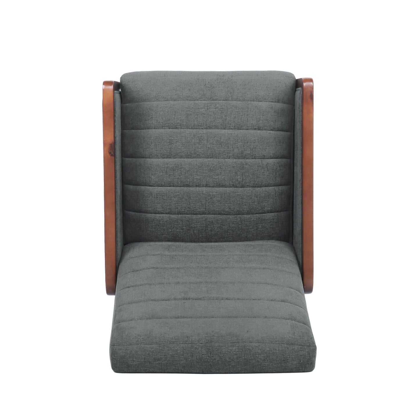 Recliner Chair with Birch Wood Frame, Pushback Mechanism & Tufted Channel Stitching