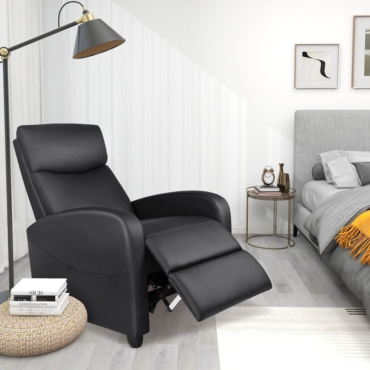 Recliner Chair with Lumbar Support for Living Room