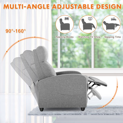 Recliner Chair with Lumbar Support for Living Room