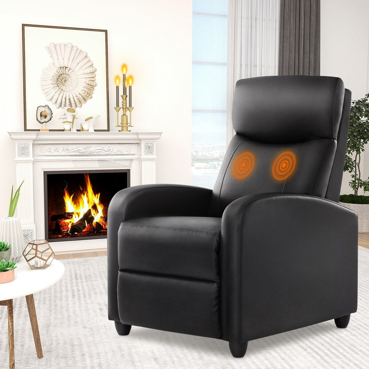 Recliner Chair with Lumbar Support for Living Room
