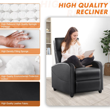 Recliner Chair with Lumbar Support for Living Room