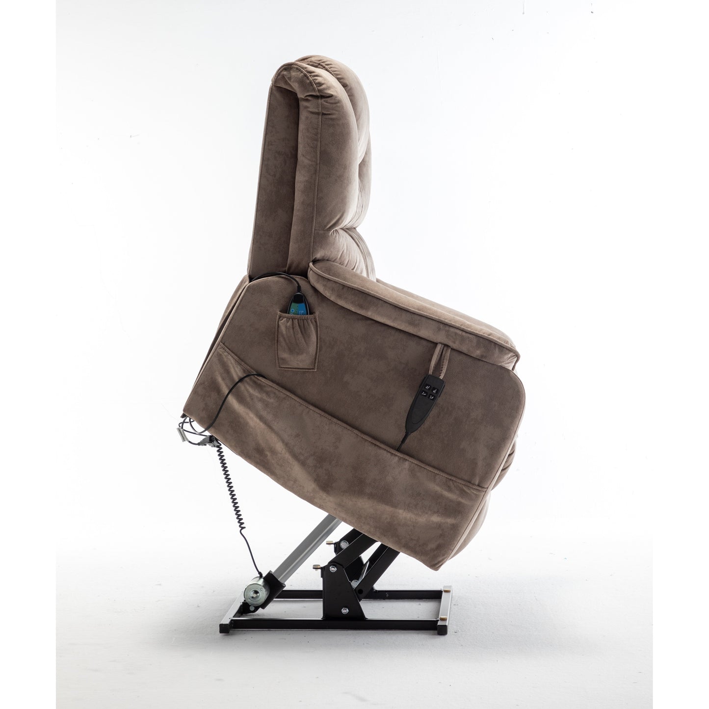 Recliner Chair with OKIN Silent Motor - 180° Infinite Position Recline, Remote Control, Separate Backrest/Footrest