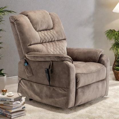 Recliner Chair with OKIN Silent Motor - 180° Infinite Position Recline, Remote Control, Separate Backrest/Footrest