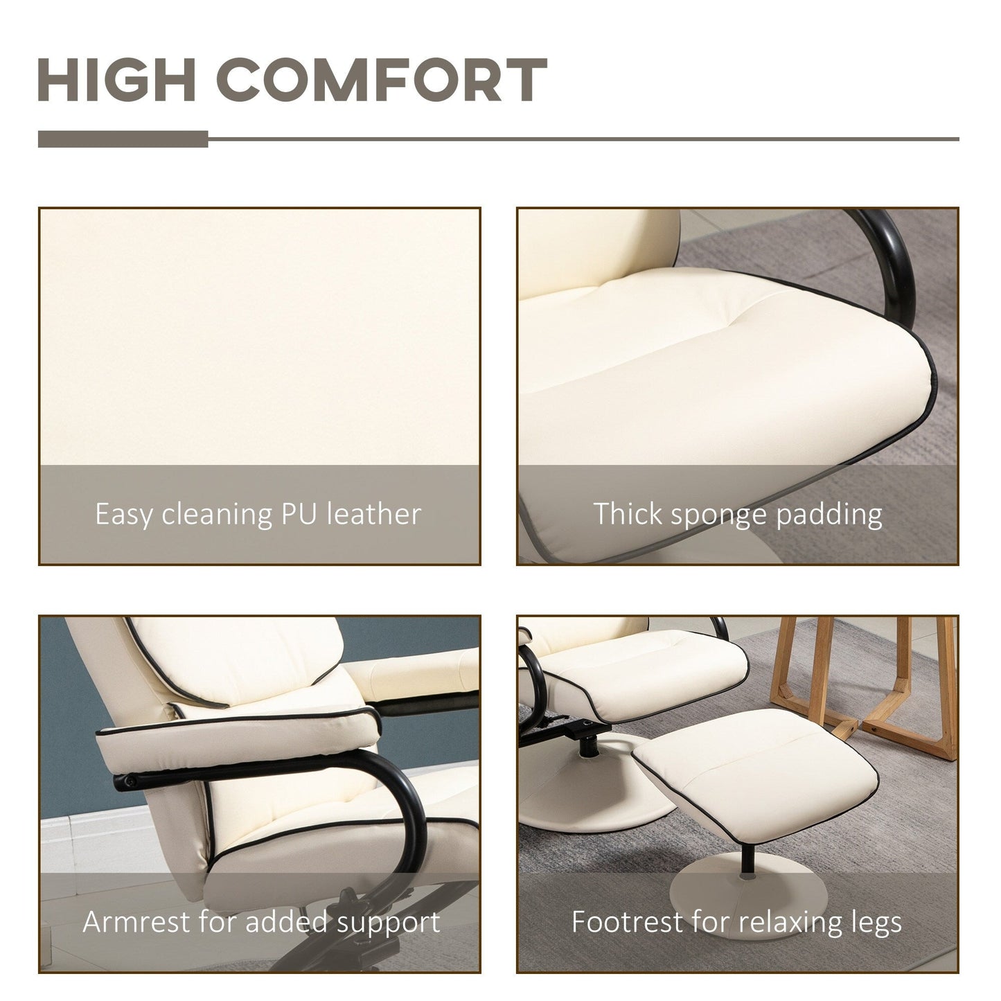 Recliner Chair with Ottoman