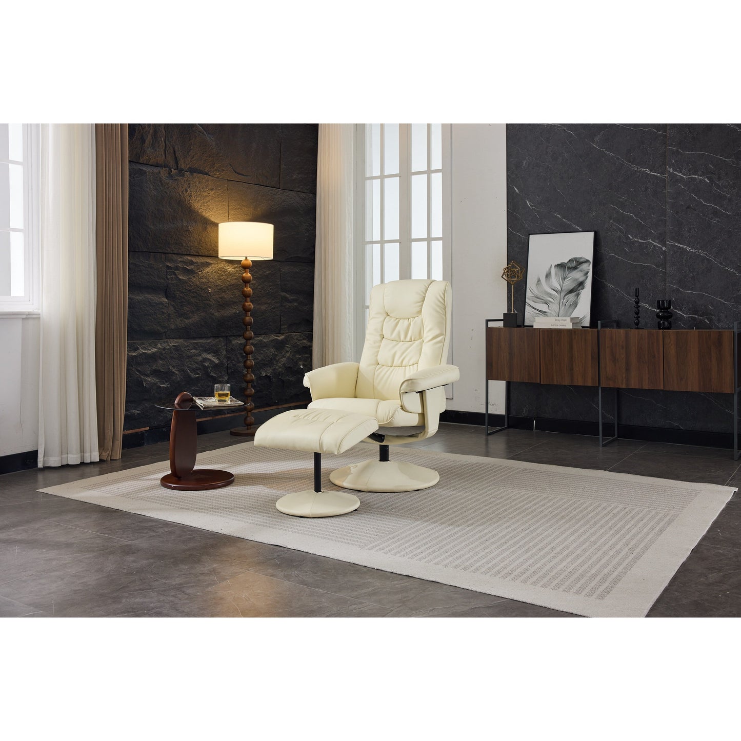 Recliner Chair with Ottoman