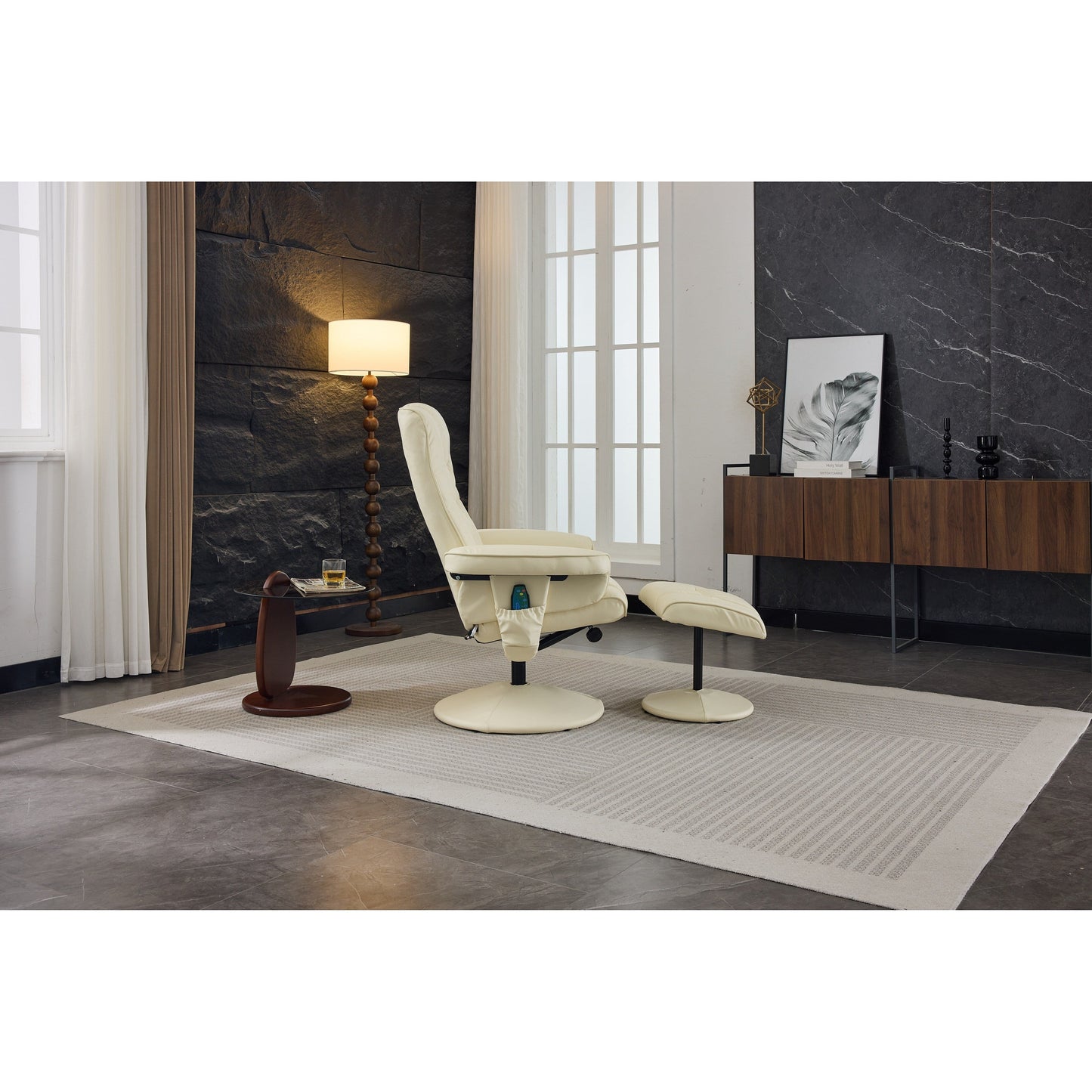Recliner Chair with Ottoman