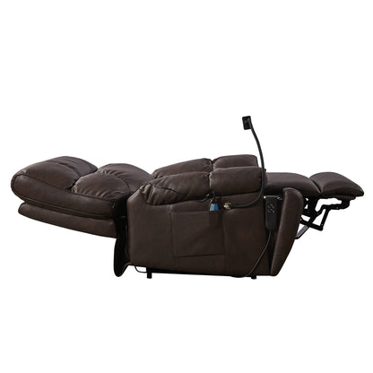 Recliner Chair with Phone Holder,Electric Power Lift Recliner Chair with 2 Motors Massage and Heat for Elderly, 3 Positions, 2 S