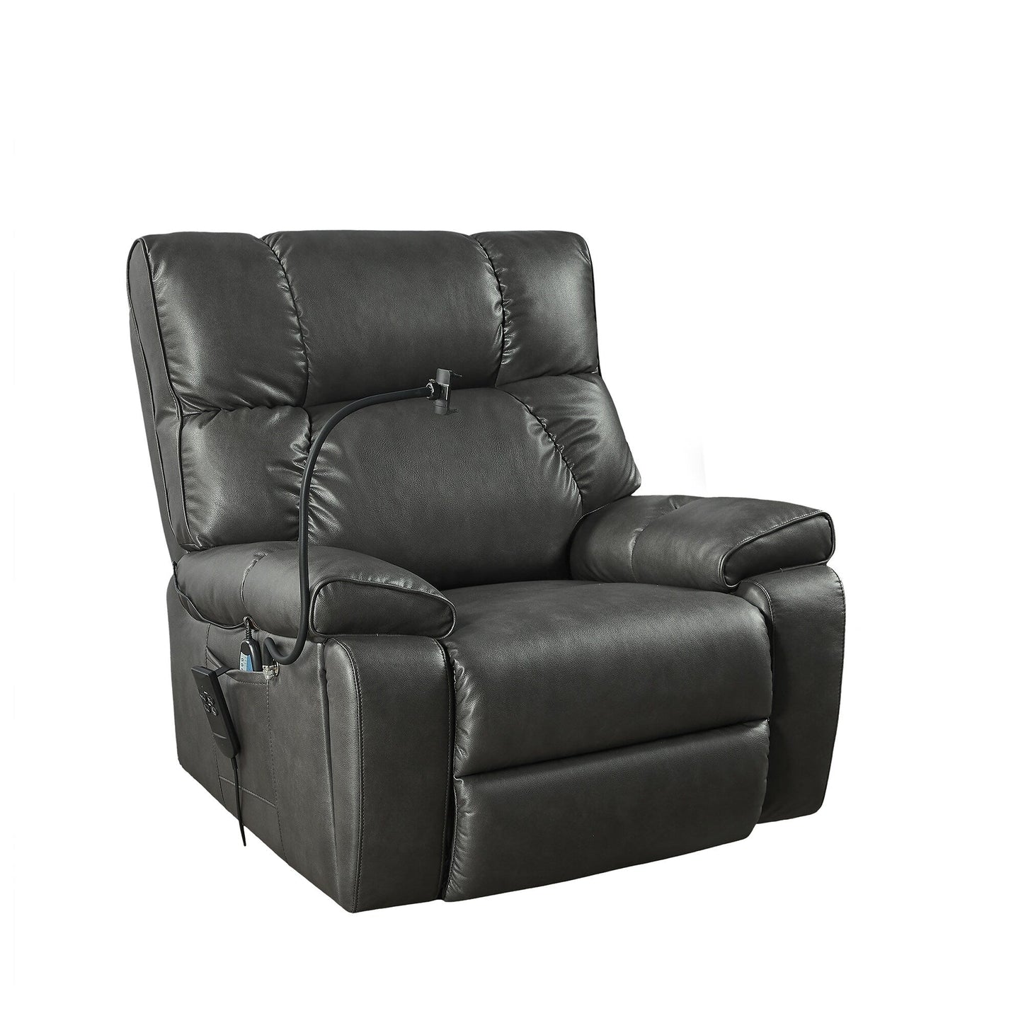 Recliner Chair with Phone Holder,Electric Power Lift Recliner Chair with 2 Motors Massage and Heat for Elderly, 3 Positions, 2 S