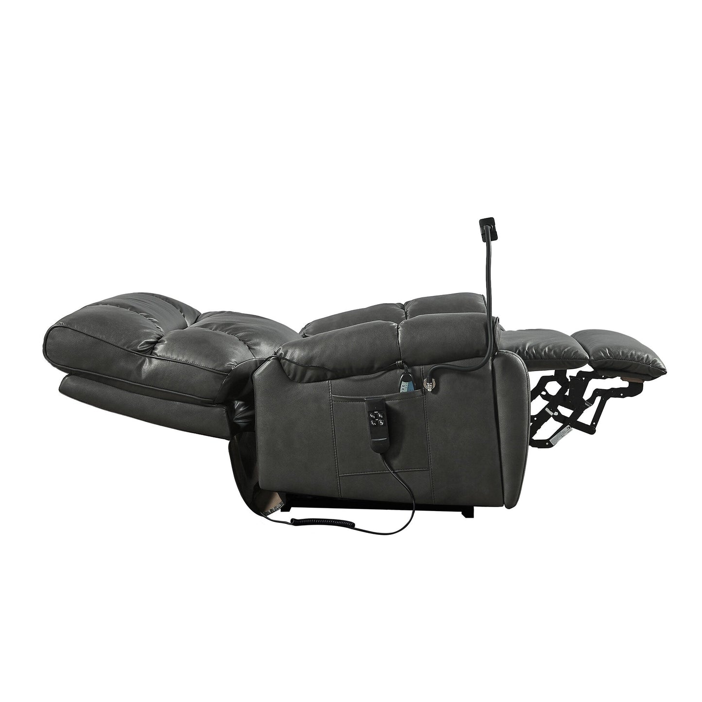 Recliner Chair with Phone Holder,Electric Power Lift Recliner Chair with 2 Motors Massage and Heat for Elderly, 3 Positions, 2 S