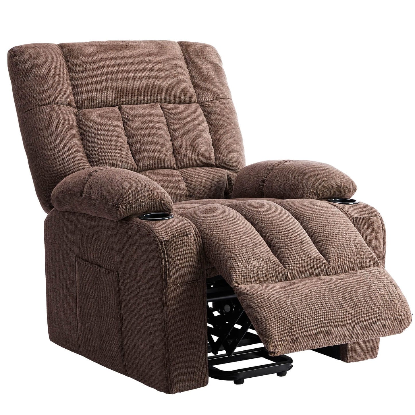 Recliner Chair, Reclining Massage Chair with Heat, Home Theater Seating Electric Power Lift Chair for Living Room