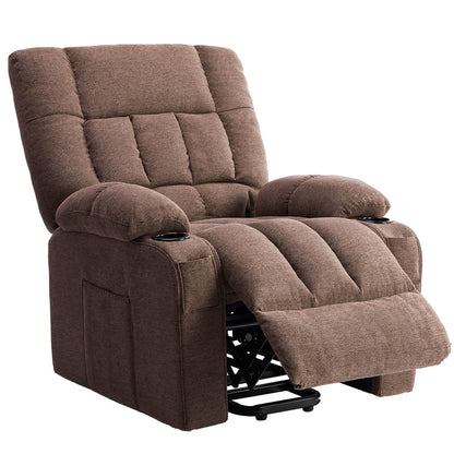 Recliner Chair, Reclining Massage Chair with Heat, Home Theater Seating Electric Power Lift Chair for Living Room