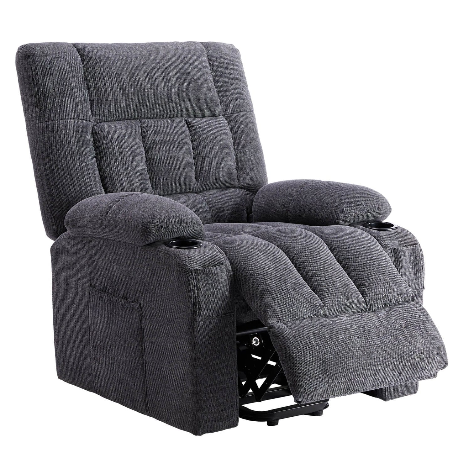 Recliner Chair, Reclining Massage Chair with Heat, Home Theater Seating Electric Power Lift Chair for Living Room