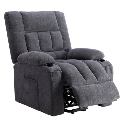 Recliner Chair, Reclining Massage Chair with Heat, Home Theater Seating Electric Power Lift Chair for Living Room