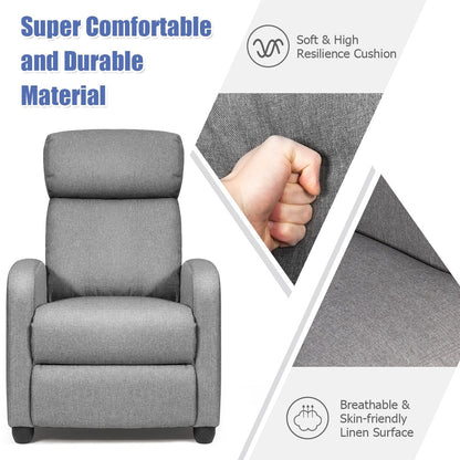 Recliner Massage Chair, Ergonomic Adjustable Single Sofa with Padded