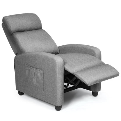 Recliner Massage Chair, Ergonomic Adjustable Single Sofa with Padded