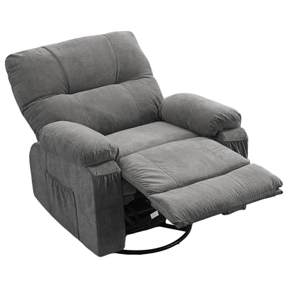 Recliner chair,360 degree rotating swing single sofa chair, equipped with soft cushion and backrest, comfortable armchair