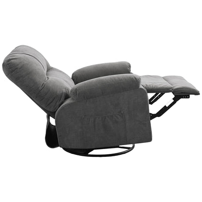 Recliner chair,360 degree rotating swing single sofa chair, equipped with soft cushion and backrest, comfortable armchair
